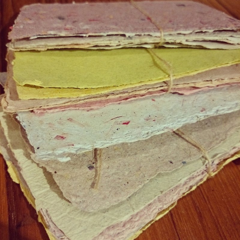 Special handmade paper (six entries) - งานไม้/ไม้ไผ่/ตัดกระดาษ - กระดาษ หลากหลายสี