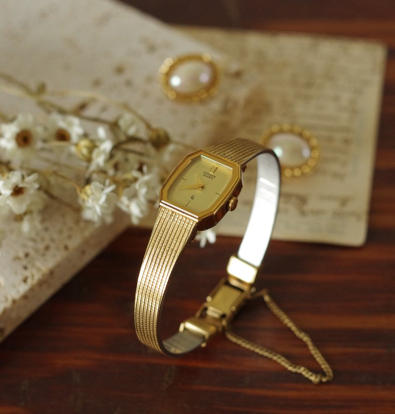 古董Vintage日本星辰鍍金CITIZEN 70年代女錶 手錶 W291 - 女裝錶 - 其他金屬 金色