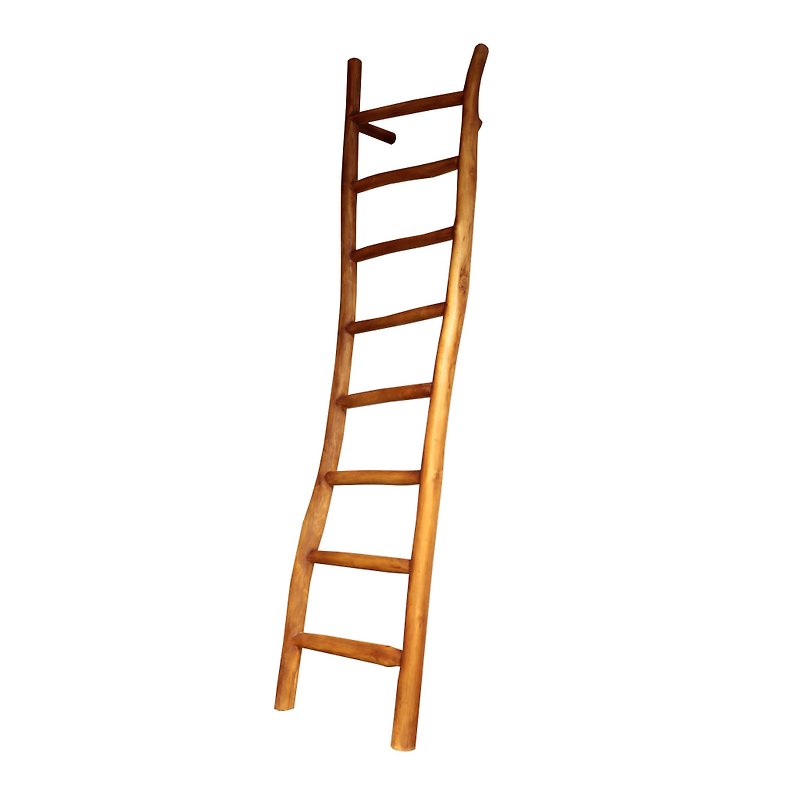 [Jidi City 100% Teak Furniture] HYSS060A Teak Stair Rack Stair Hanger Clothes Rod - Hangers & Hooks - Wood 