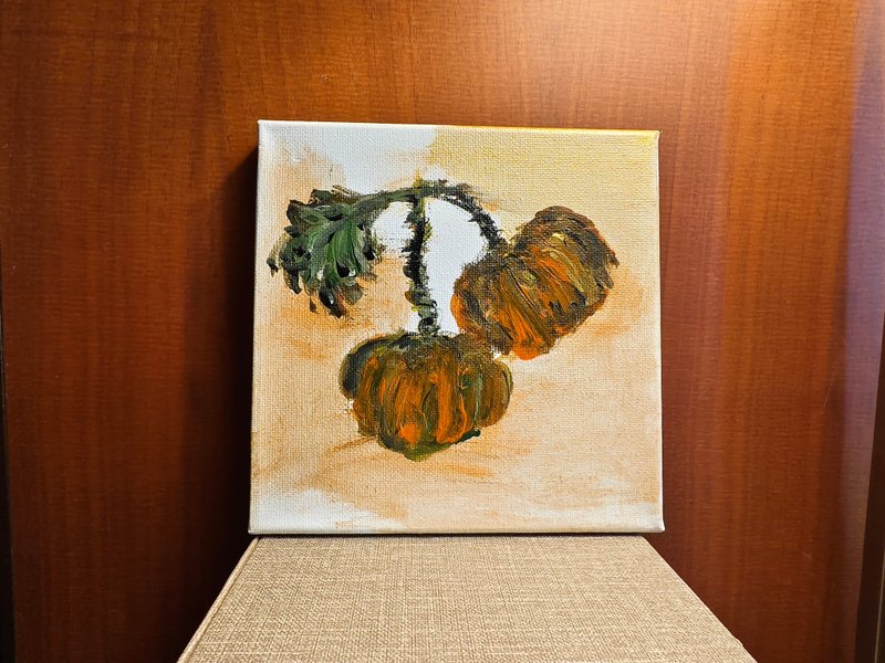 金瓜雙/無框畫/裝飾畫/掛畫/壓克力水彩畫 - 海報/掛畫/掛布 - 棉．麻 