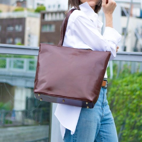 Leather Goods Shop Hallelujah 托特包 商務側揹包 強大收納力 皮革包 簡約風 咖啡色