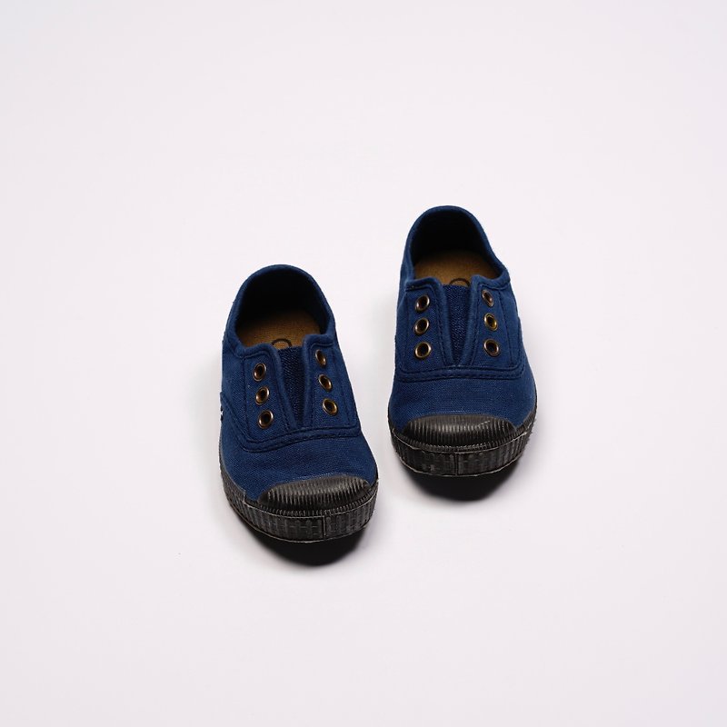 西班牙帆布鞋 CIENTA T955997 48 深藍色 黑底 經典布料 童鞋 - 男/女童鞋 - 棉．麻 藍色