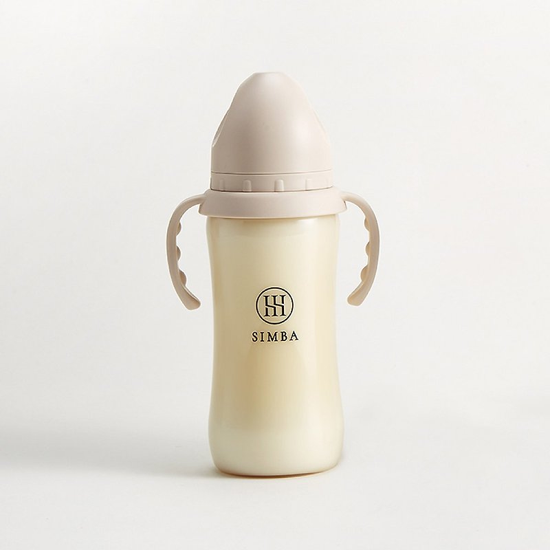 [Simba Little Lion King Simba] Yun honey platinum PPSU wide-mouth straw handle anti-flatulence bottle 360ml - Baby Bottles & Pacifiers - Other Materials Khaki