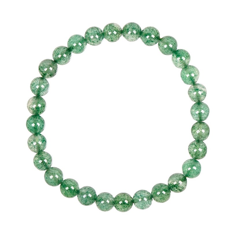【正佳珠寶】綠草莓晶 淨透綠草莓籽 6mm 綠草莓晶手珠 - 手鍊/手環 - 半寶石 多色