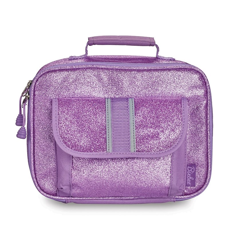 Bixbee Sparkalicious Glitter Purple Lunchbox - กระเป๋าถือ - เส้นใยสังเคราะห์ สีม่วง
