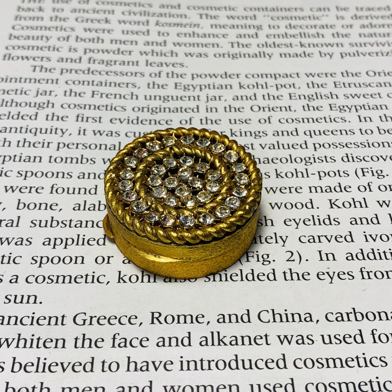 義大利 霧金繩索鑲鑽飾品盒 - 其他 - 其他金屬 