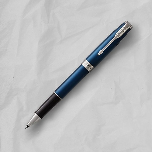 文聚 PARKER 派克 卓爾系列 海洋藍白夾 鋼珠筆 免費刻字