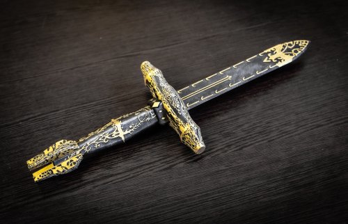 値下げ！　ダン　ディショウCUE 黒檀6剣 男の子向けプレゼント集結 値下げ！ ダン 黒檀6剣 ディショウCUE