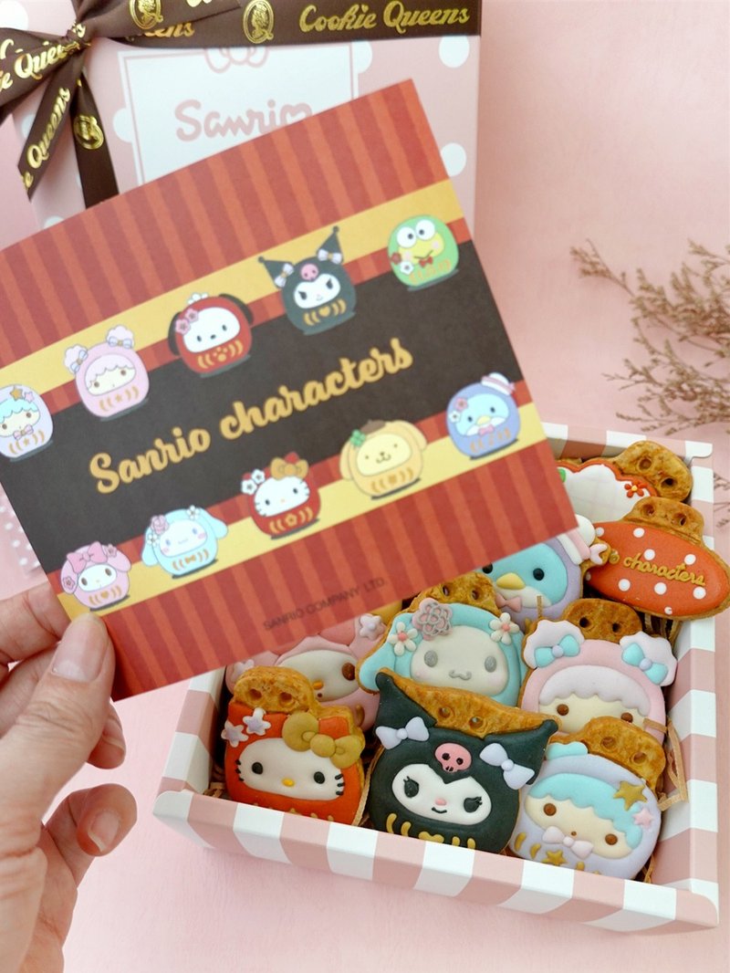【三麗鷗Sanrio】福神/正版授權/收涎餅乾禮盒/客製寶寶名字 - 手工餅乾 - 其他材質 