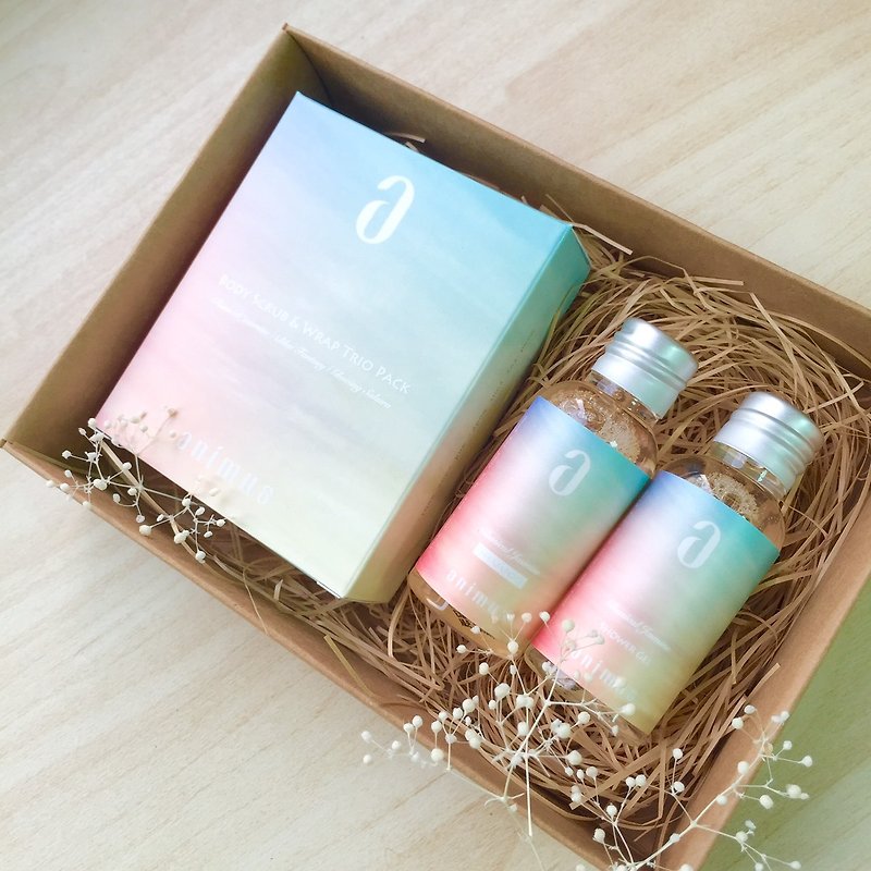 Heart small ceremony | Plant extracts shampoo + shower gel + body scrub maintenance group | birthday gift - Body Wash - Other Materials Pink