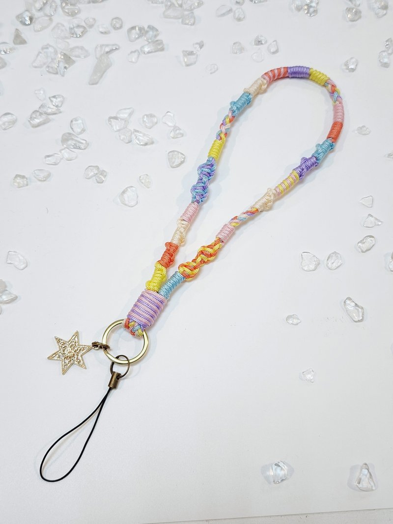 Paris*Le Bonheun. Tangle of string. Braided Wrist Rope (Summer Bohemian) - Lanyards & Straps - Nylon Multicolor