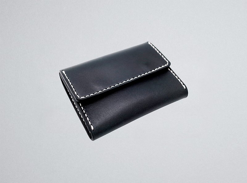 Leather Card Holder (13 colors / engraving service) - Card Holders & Cases - Genuine Leather Blue