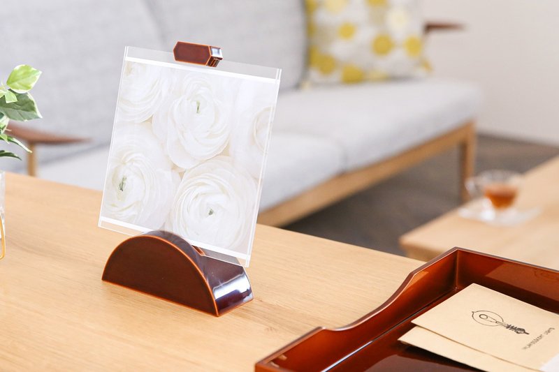 飛驒春慶 元田漆器 相框座 - 相框/畫框 - 木頭 咖啡色