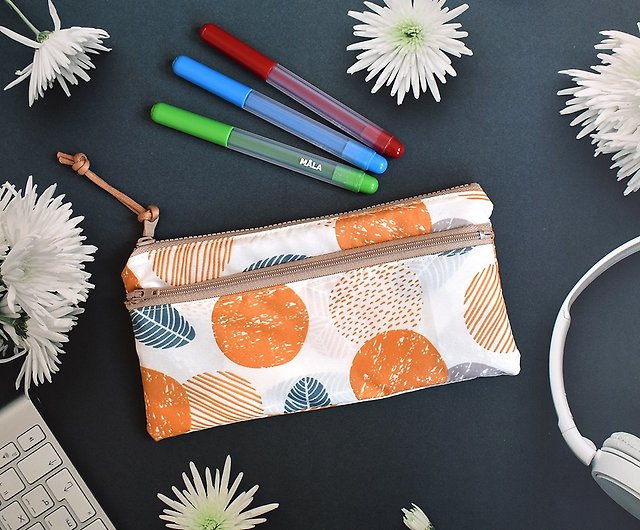 Fabric Pencil Box Stationery, Pencil Case Double Layer
