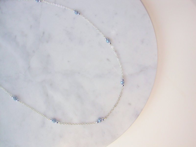 Dainty Choker Necklace  | Lust Solid Gray - Necklaces - Gemstone Silver