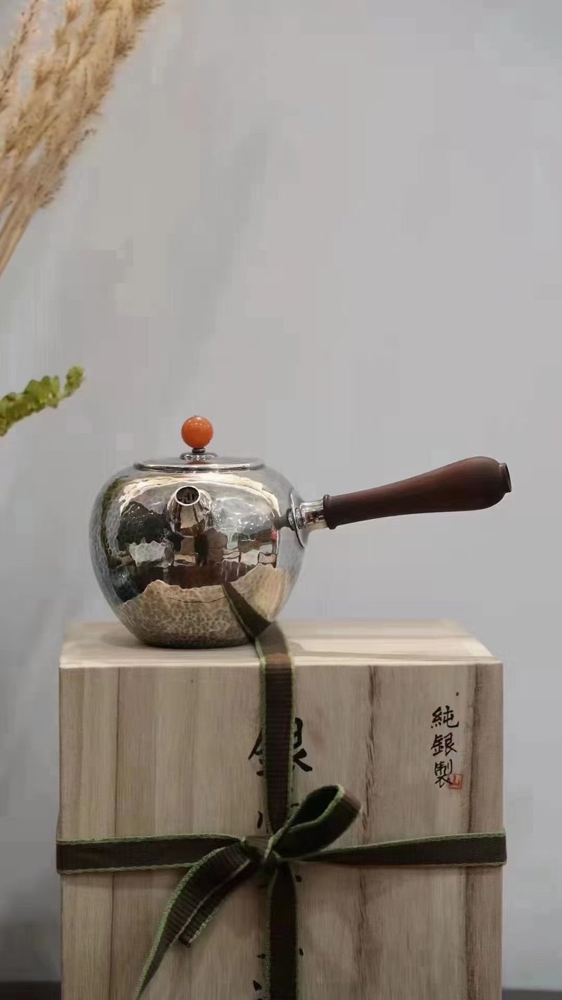 尚幀品 修聞側把急須 側把純銀壺 銀壺泡茶壺 300cc - 茶壺/茶杯/茶具 - 純銀 