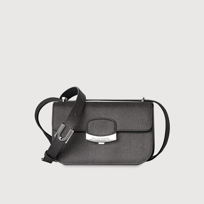 【滿3999送鑰匙圈】雅拉 小斜背包-黑色/BF851-10A-BK - 側背包/斜背包 - 真皮 黑色