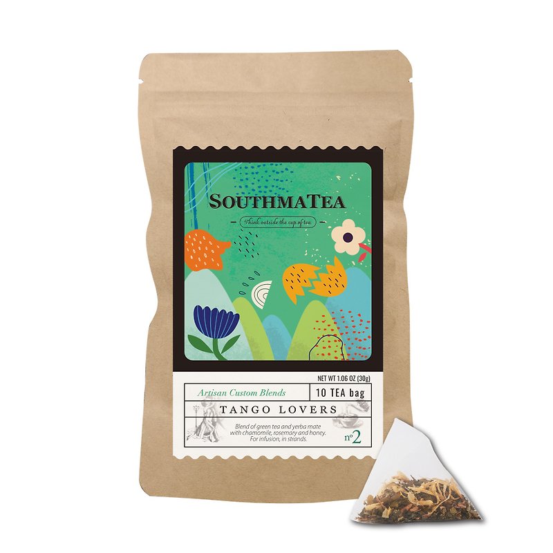 SouthMaTea Stian [Tango Lovers] / 10 Triangular Tea Bags - Tea - Plants & Flowers Green