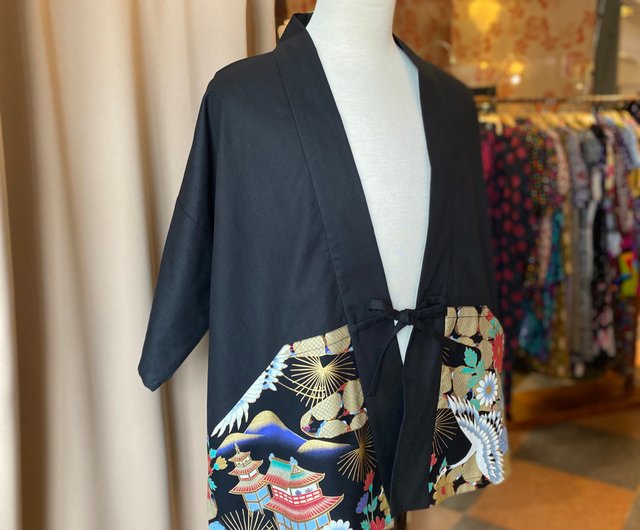 Exclusively designed hand-gilded Japanese-style jacket with Exclusively designed hand-gilded Japanese-style jacket with