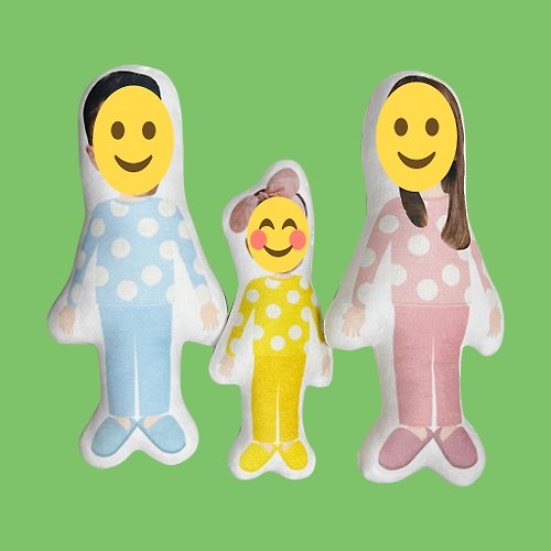 ITS CLOUD客製禮物 照片訂製家人人形抱枕 多種身體樣式/尺寸