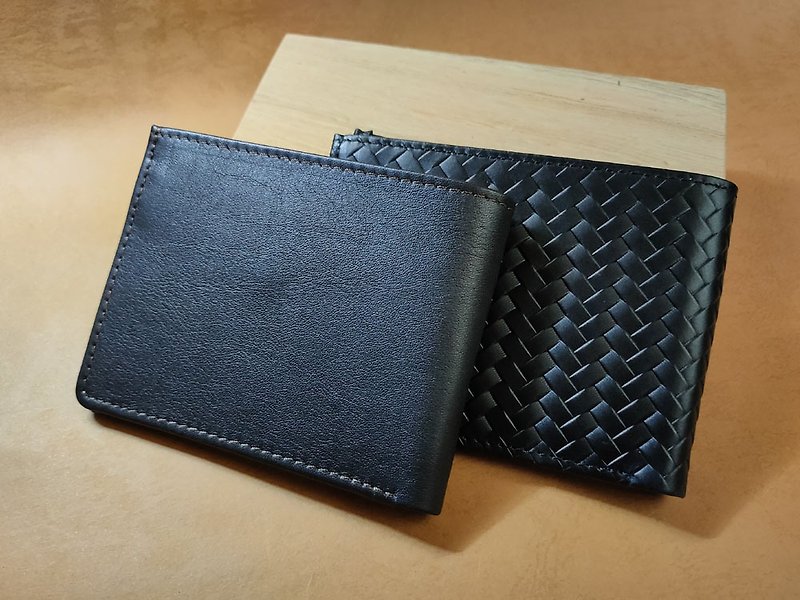 .......Black multi-card slots, coin pocket cowhide short clip........ - Wallets - Genuine Leather 