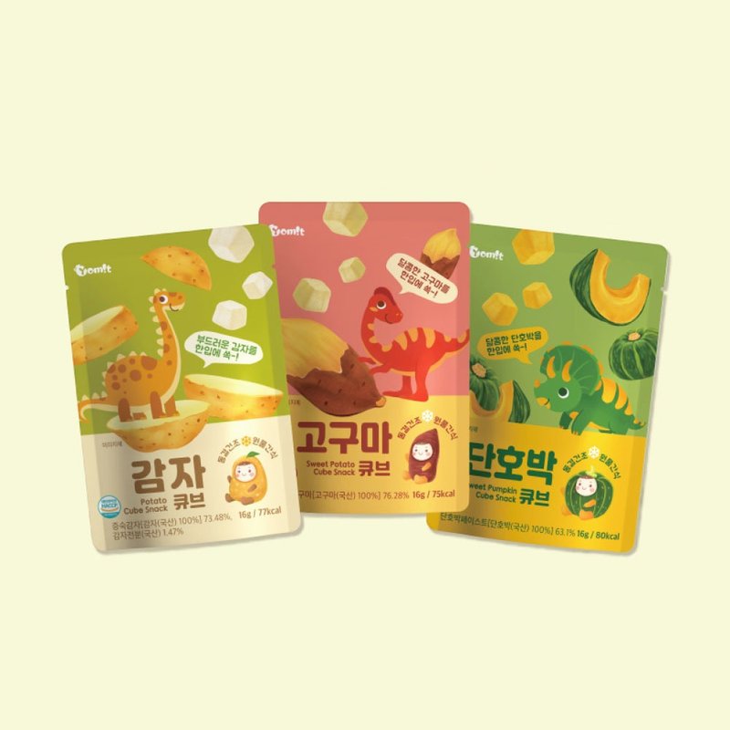 [New product launched!!] Korean Dad’s Pastoral Diary-Fruit and Vegetable Dinosaur Little Soldier - ขนมคบเคี้ยว - อาหารสด 