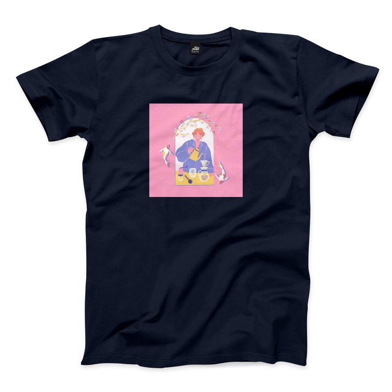 Spring Day-Navy-Unisex T-shirt - Men's T-Shirts & Tops - Cotton & Hemp Blue