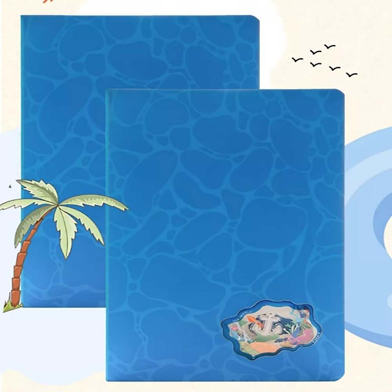 【免運】Paperwill紙志雕刻海洋世界繪圖手帳本創意簡約文藝精緻 - 便條紙/memo紙 - 其他材質 藍色