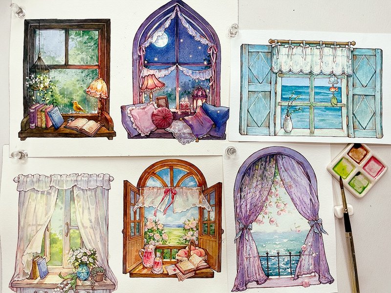 *(NEW) Window of Summer1,2 - 貼紙 - 紙 