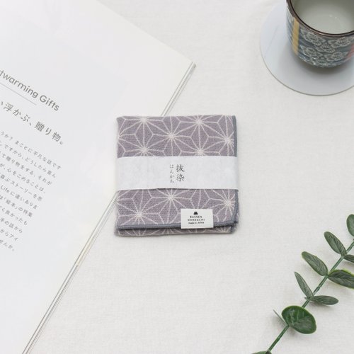 荷風日立商行 今治拔染三重紗方巾-麻葉