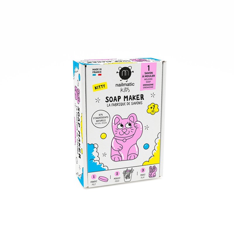 nailmatic Kids DIY Kitten Soap Making Gift Box - Kids' Toys - Concentrate & Extracts Multicolor