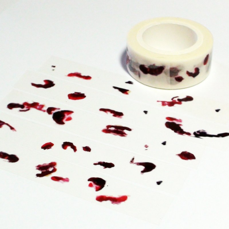 Customized Mini Washi Tape Vanilla Cherry - มาสกิ้งเทป - กระดาษ 