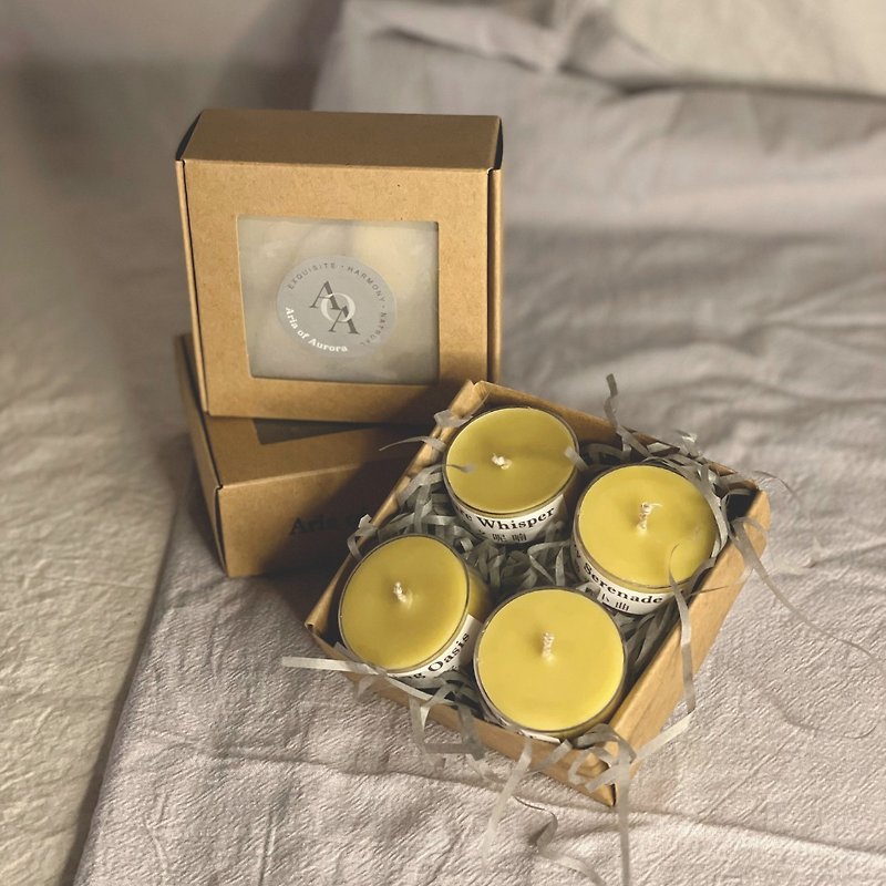 Pinkoi Limited Sale | French Fir Beeswax Scented Candle Mini Set 15g / 4 pieces - Fragrances - Essential Oils 