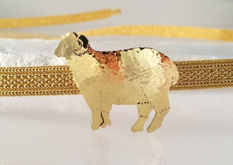 Sheep ◇ Brass forged band clasp - Other - Other Metals 