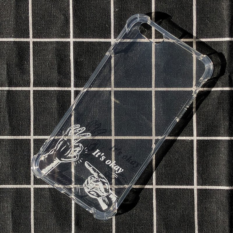 It's Okay 四角防撞空壓軟殼 - 手機殼/手機套 - 塑膠 透明