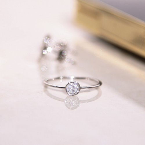 Isha Jewelry 純銀輕珠寶 璀璨碎鑽感純銀戒 | 輕珠寶。氣質質感。多尺寸