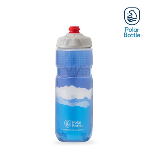Polar Bottle 臺灣經銷（城市綠洲） Polar Bottle 20oz 雙層保冷噴射水壺 Dawn to Dusk 藍白