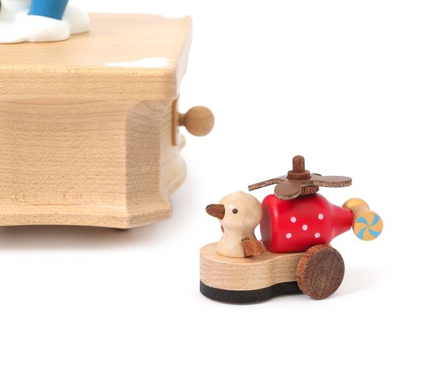 熱気球パーティー】小さなサークルオルゴール クマログギフト