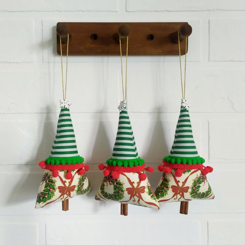 Tree decorations, 3pcs/ christmas decor - 玩偶/公仔 - 其他材質 多色