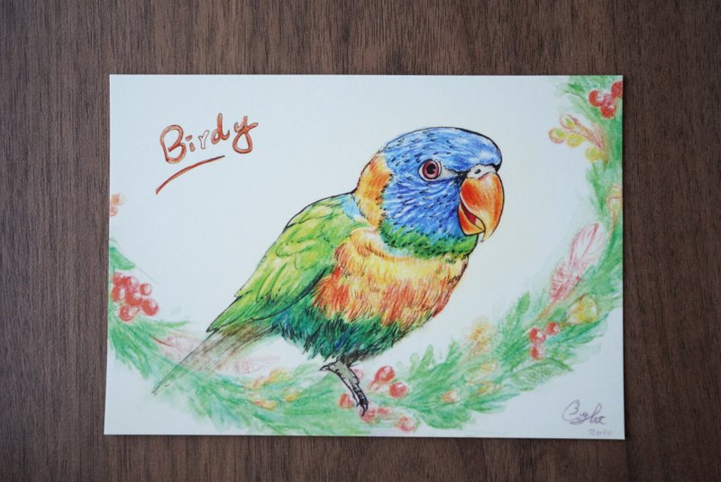 Lorikeet Postcard - การ์ด/โปสการ์ด - กระดาษ 