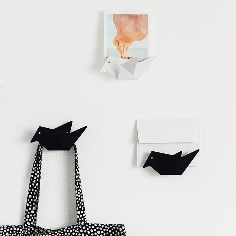 Moreover : Early Bird – accessory & envelope holder - Wall Décor - Other Metals White