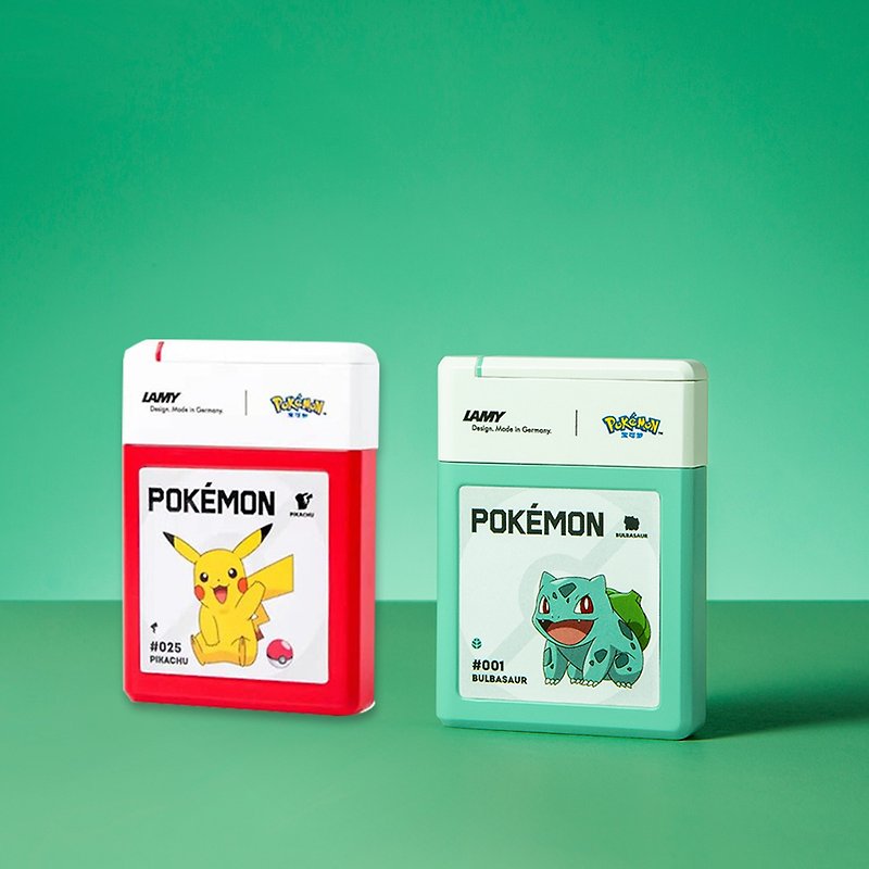LAMY X POKÉMON / Cassette Ink Tube Black / Joint Limited Edition-Pikachu + Miao Frog Seed - น้ำหมึก - กระดาษ สีดำ