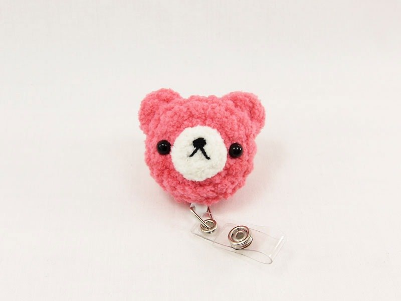 Strawberry Bear - Bear - Ticket Clip - Easy You Card - ID & Badge Holders - Polyester Red