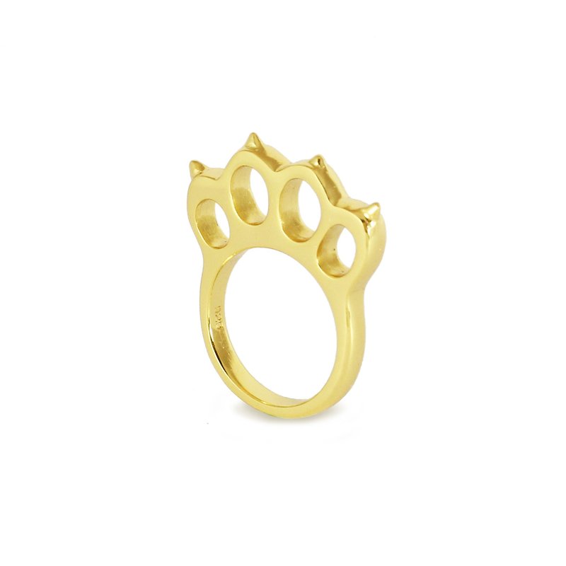 Bibi Fun Selected Series - Refer to the Tiger Cat - Gold/Silver Tail Ring - General Rings - Sterling Silver 
