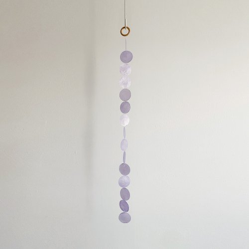 HO’ USE DIY-KIT | Helsinki Flower Shop-Violet-Curtain | Shell Wind Chime Mobile|#0-497