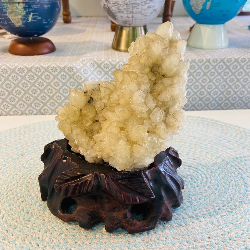 黃水晶簇 黃晶簇 友誼之石 聚財 偏財運 A142 - 擺飾/家飾品 - 水晶 黃色