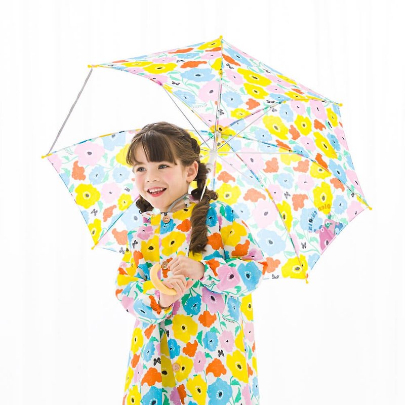 【kukka hippo】子供用安全傘 安全透明窓デザイン - 傘・雨具 - 防水素材 多色