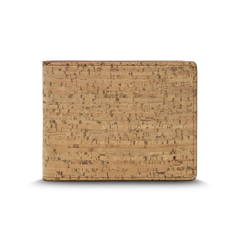 CORCO Coin Bag Cork Short Clip-Original Brown - Wallets - Waterproof Material 