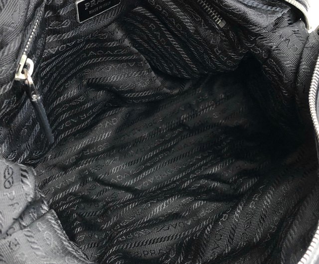 日本直送 名牌中古包 】PRADA プラダ ハンドバッグ ブラック