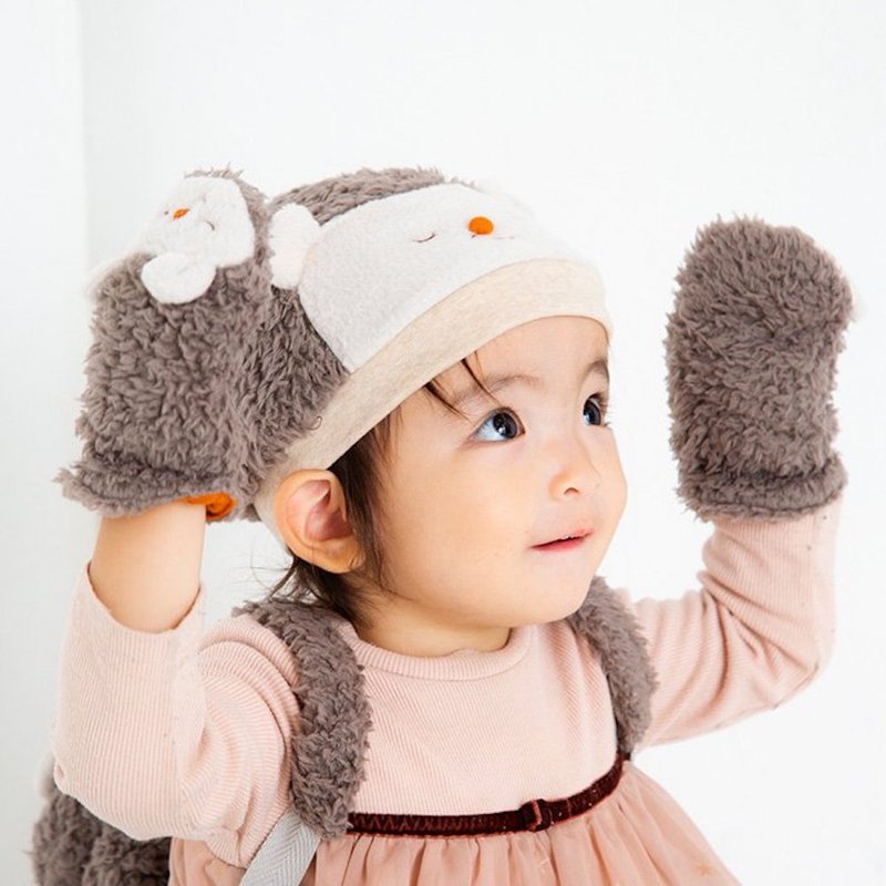 ANIMALS MITTEN アニマルズミトン 手袋 Rabbit/Bear/Sheep/Hedgehog Sleeping Animals 2823312 - 嬰兒手鍊/飾品 - 聚酯纖維 灰色